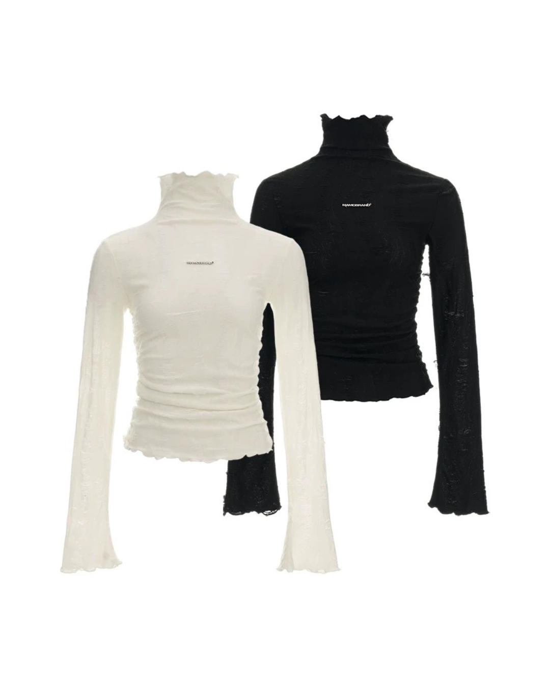 0 high neck long T
