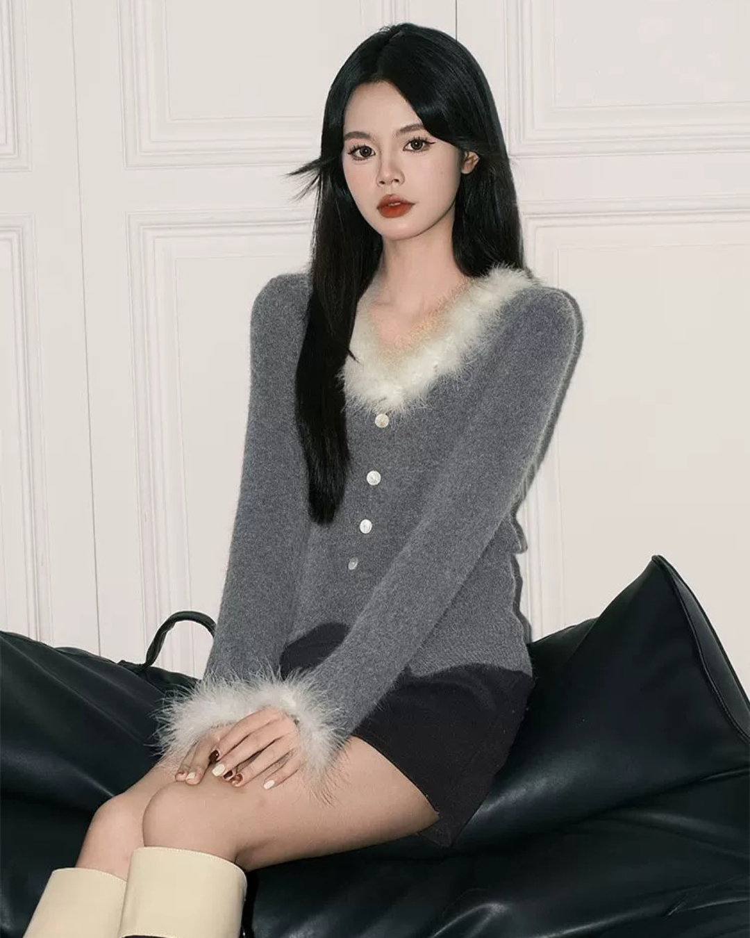 00 fur cardigan
