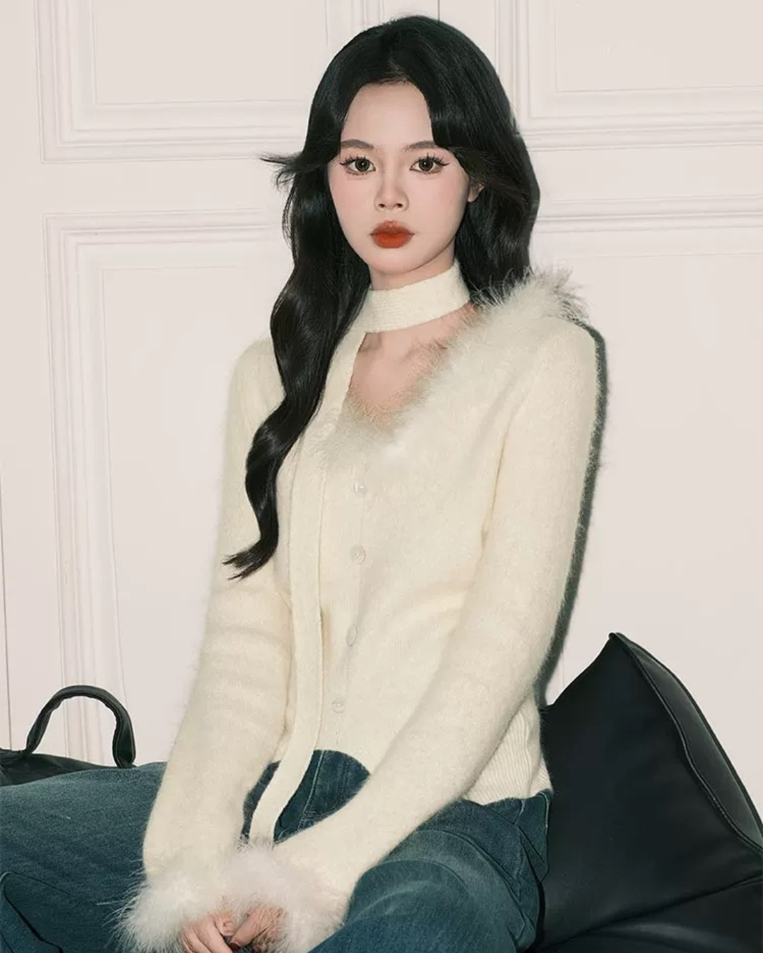 00 fur cardigan
