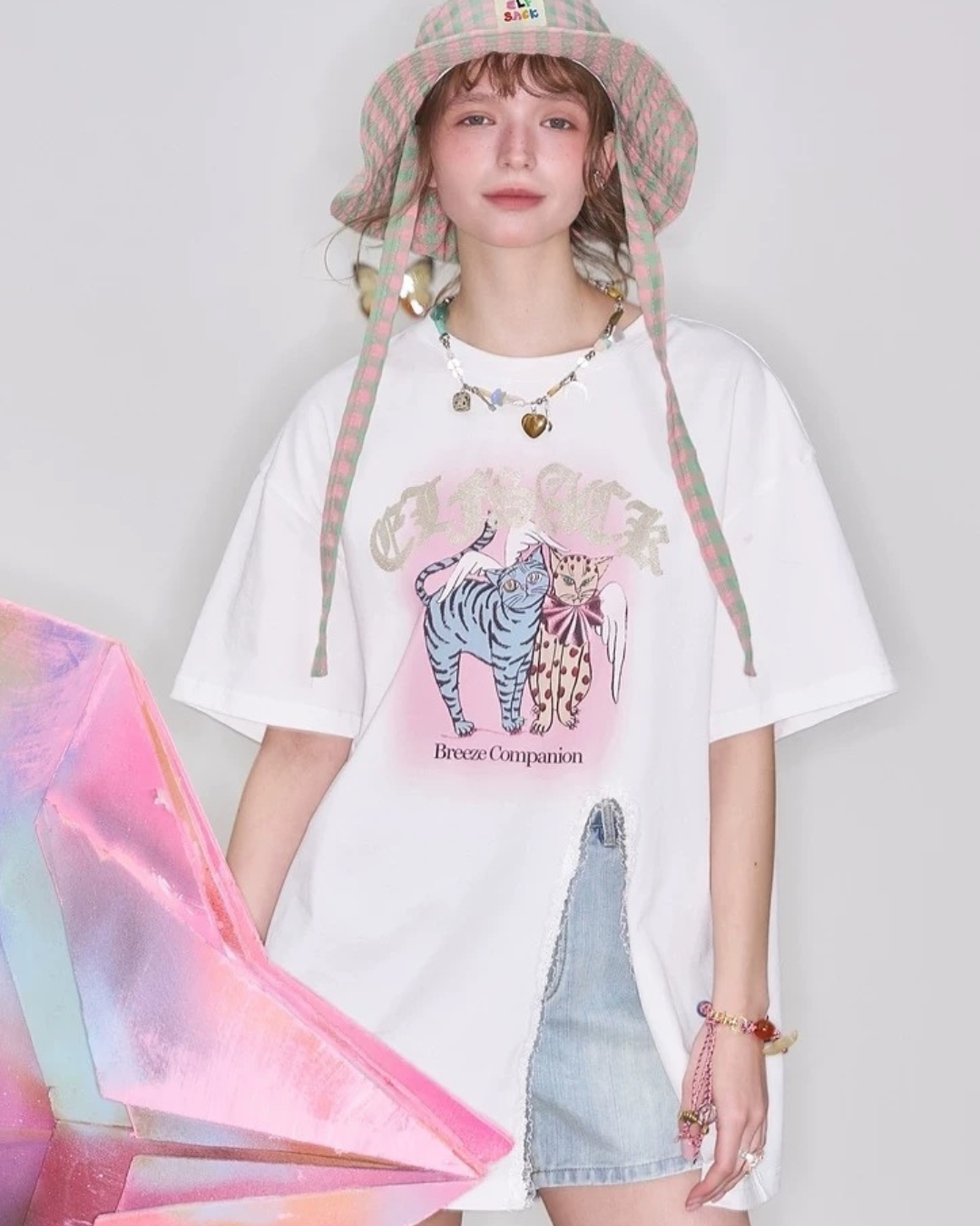0 Big slit t-shirt