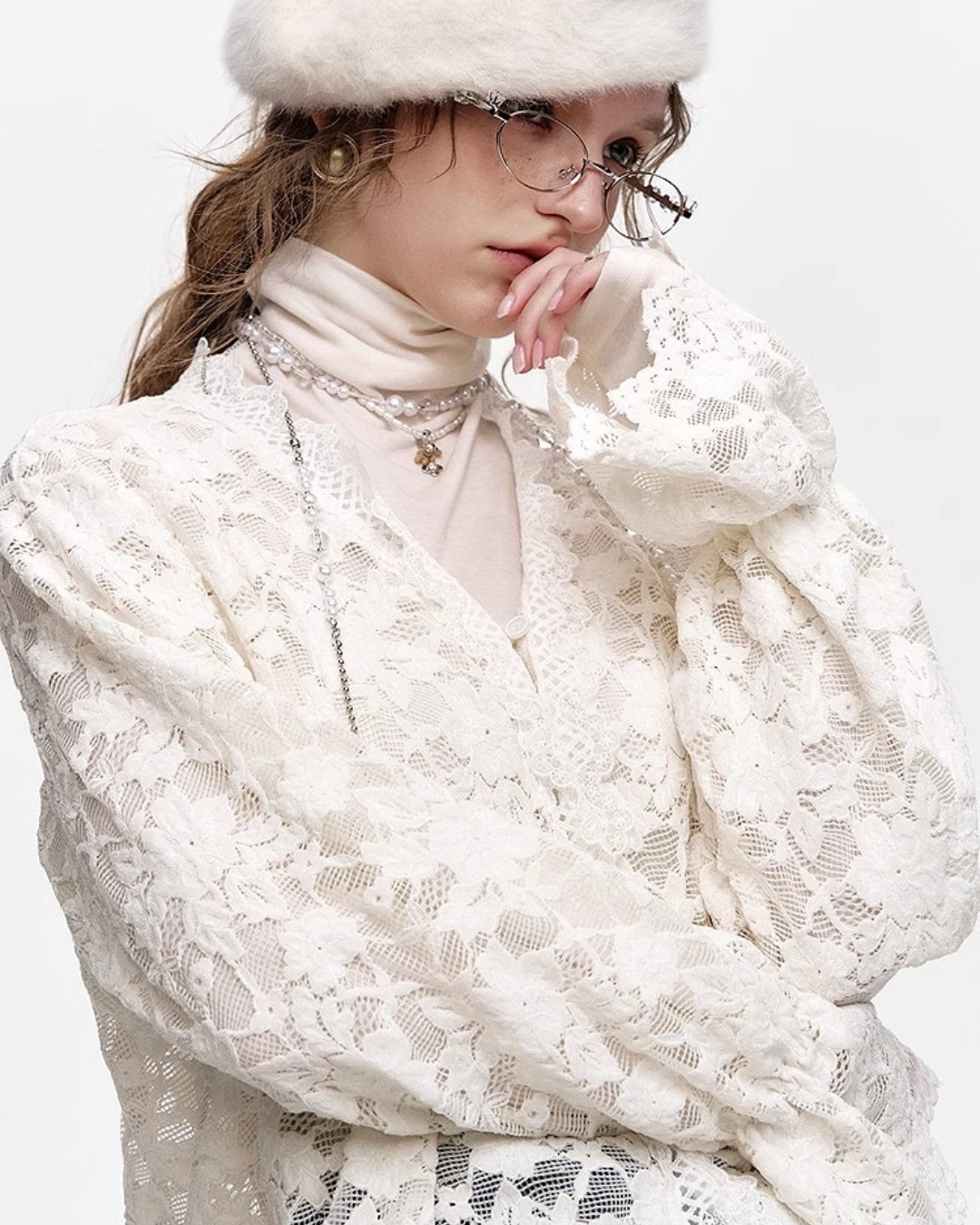 0 lace cardigan