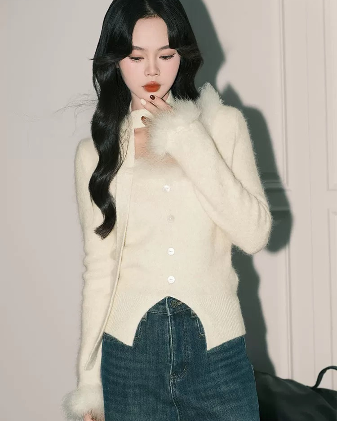 00 fur cardigan