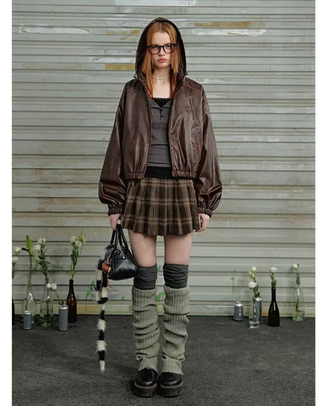 0 pu-leather jacket