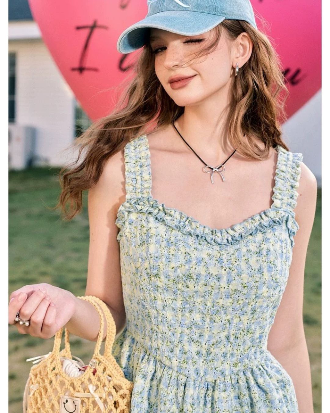 0 frill flower dress