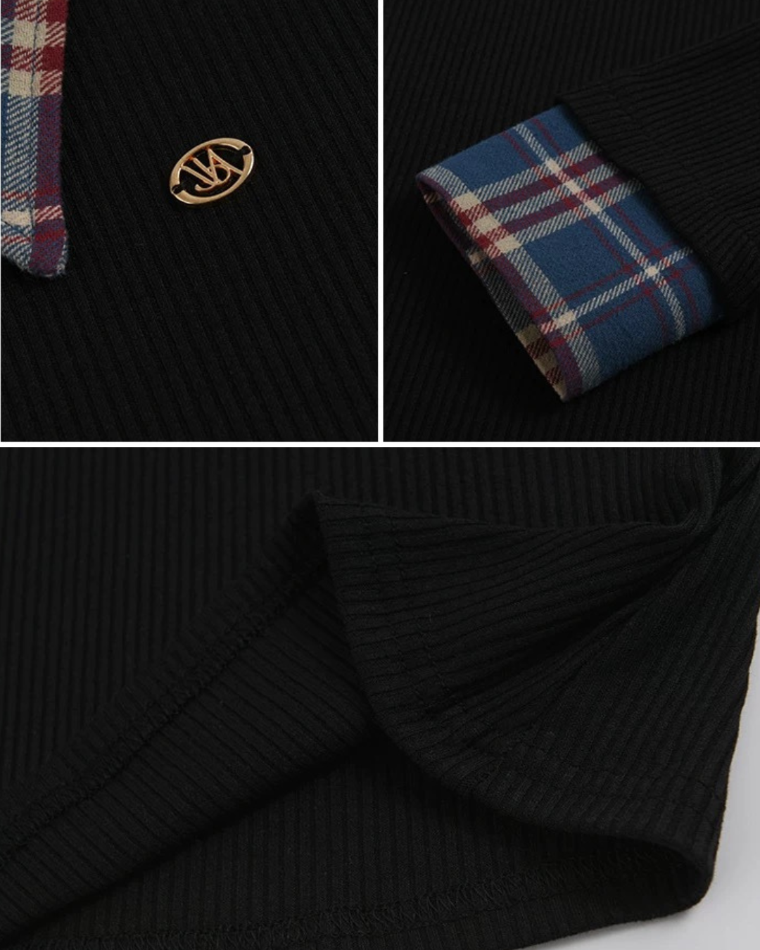 0 check knit