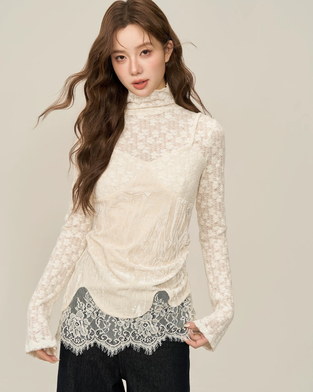 0 sheer blouse