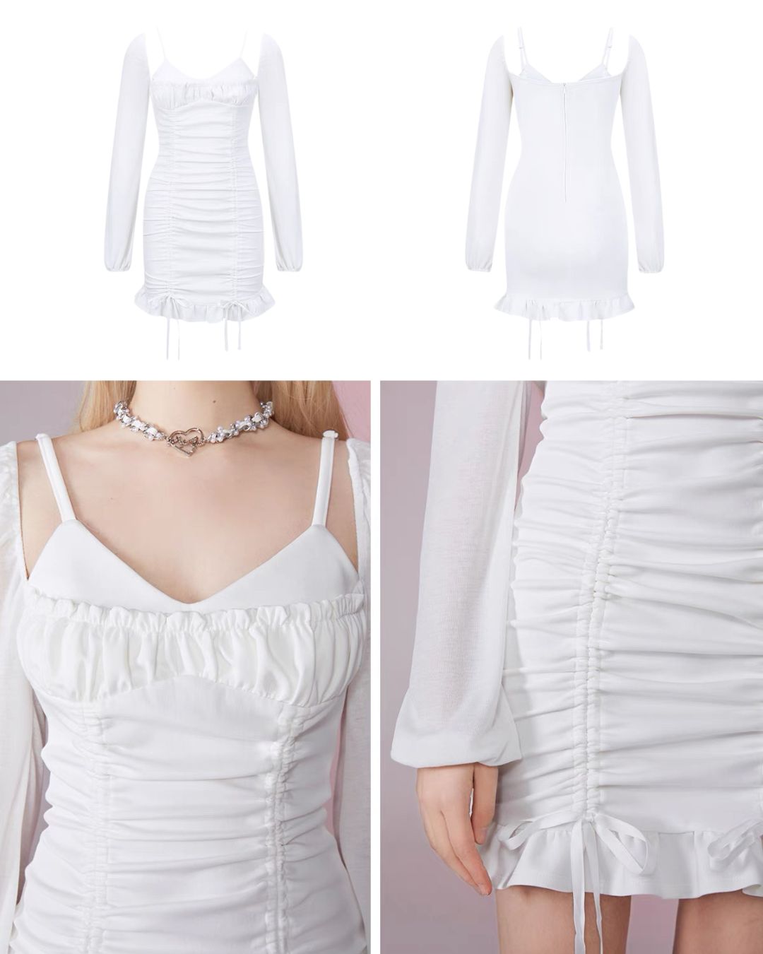 0 pleats one-piece