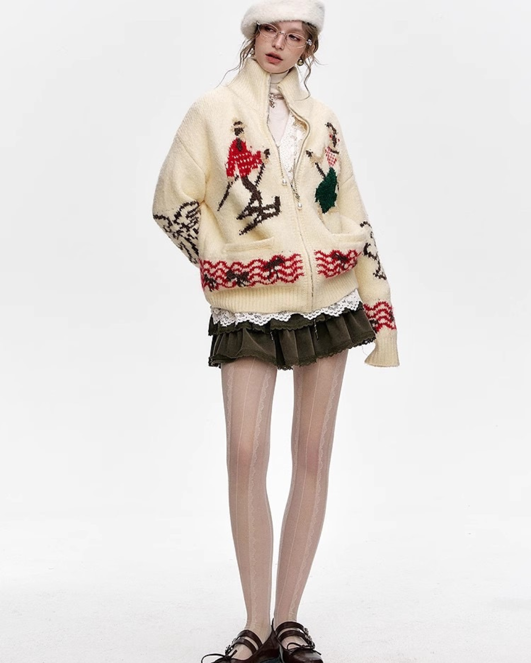 0 lace cardigan