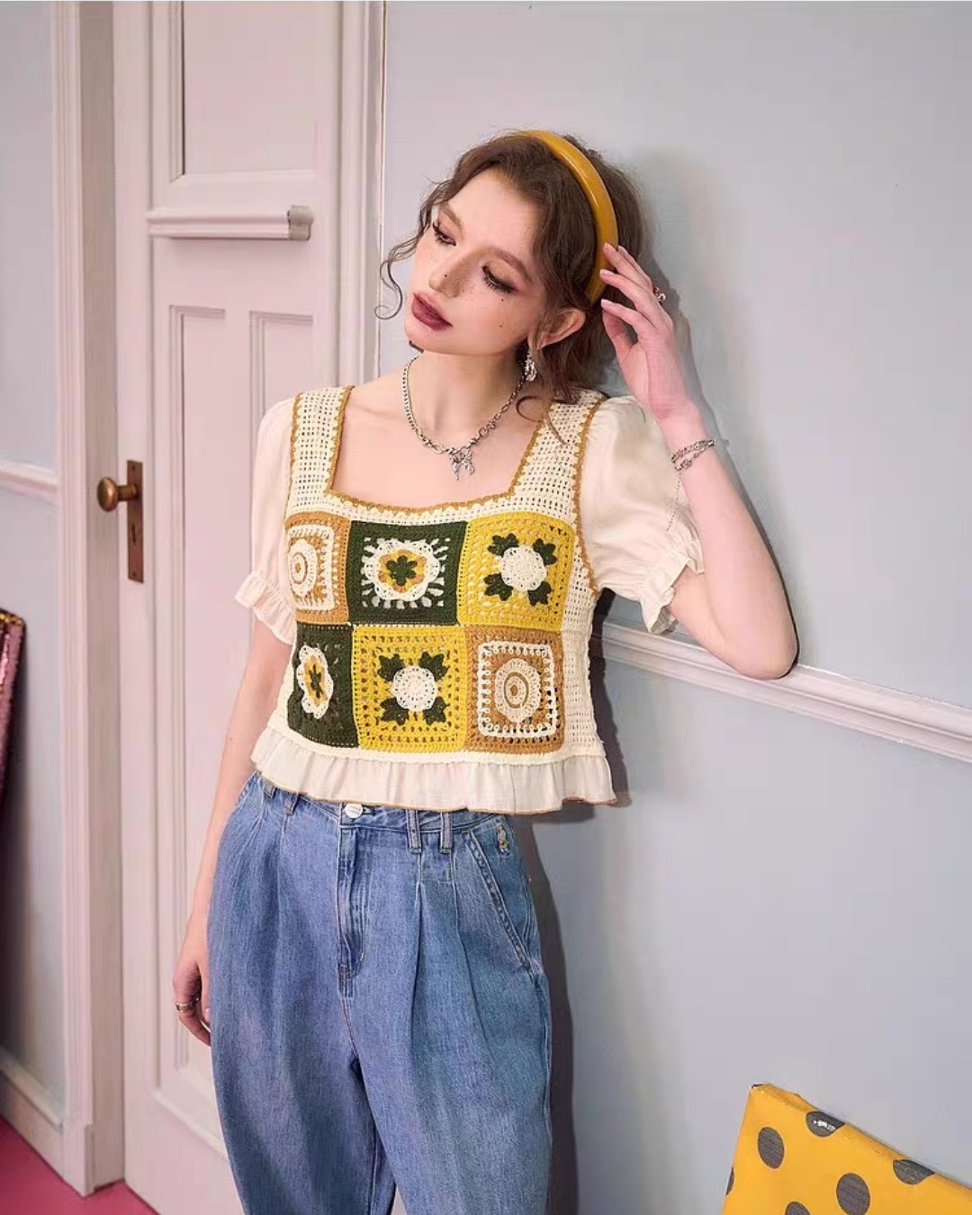 rétro Flower tops