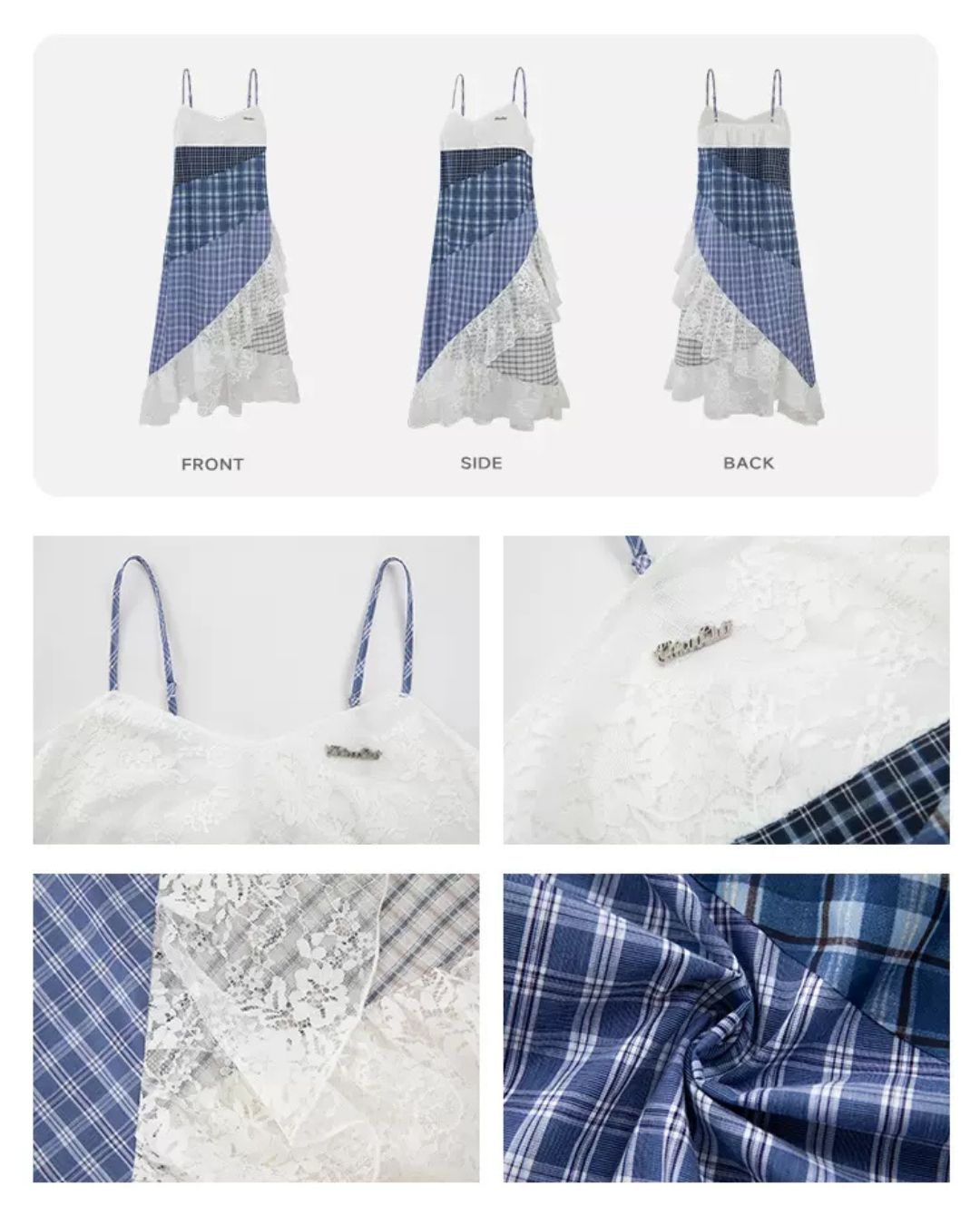 0 maxi check dress