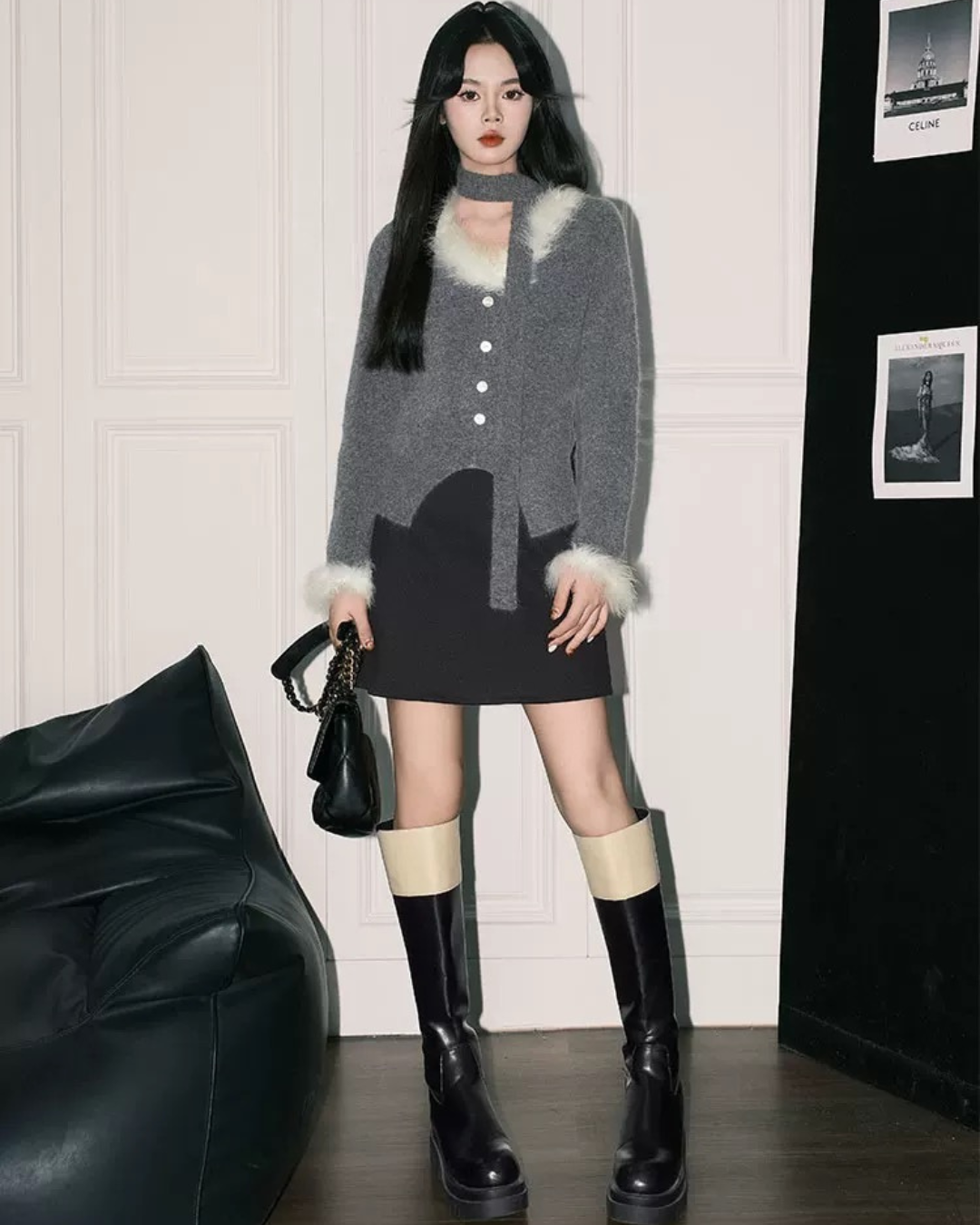 00 fur cardigan