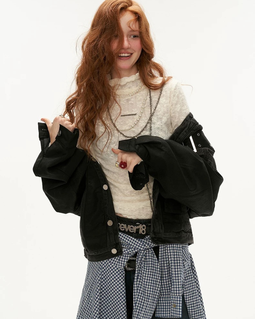 0 high neck long T
