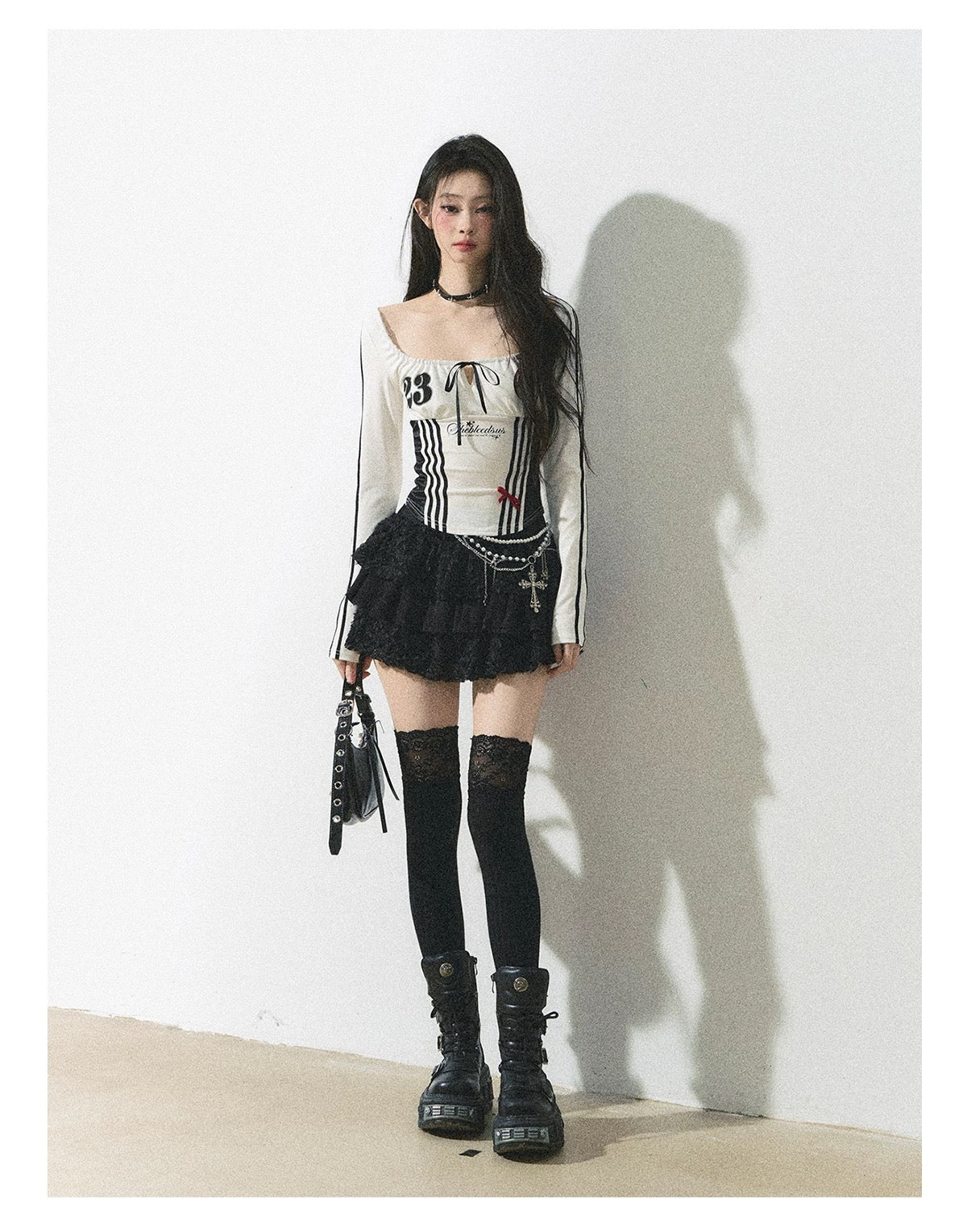01 black casual-T