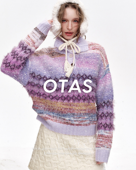0 lapel sweater