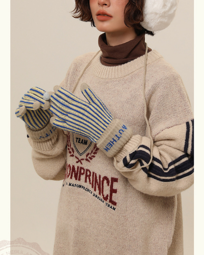 00 stripe gloves