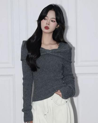 0 ribbon sweater