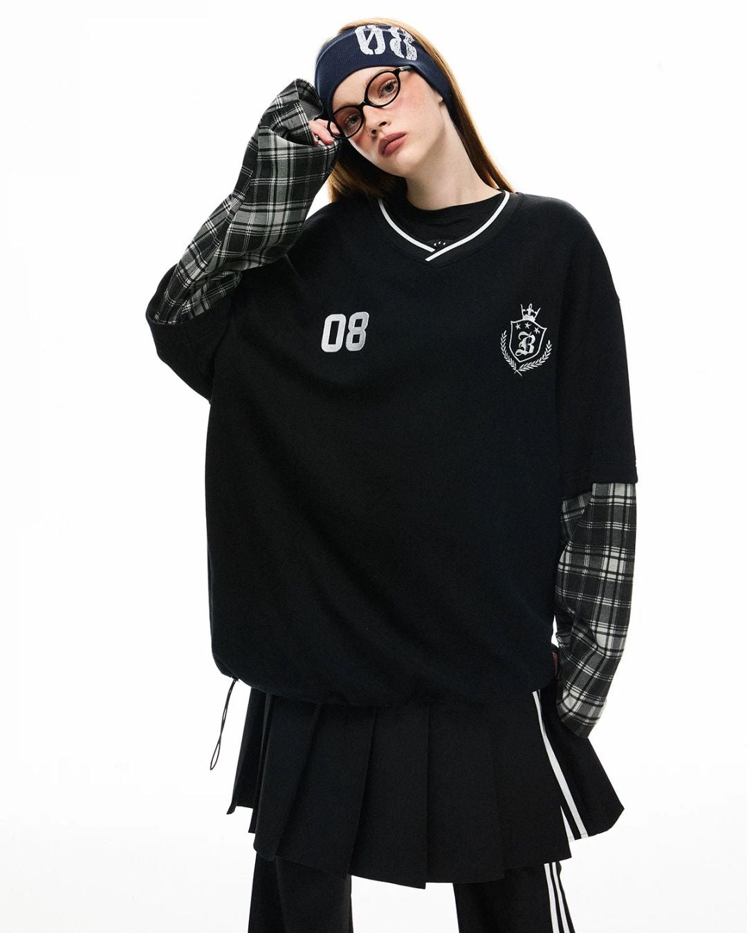 0 check sweater
