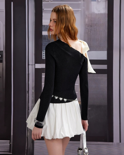 0 ribbon sweater