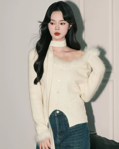 00 fur cardigan