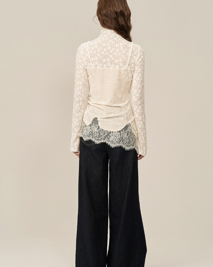 0 sheer blouse