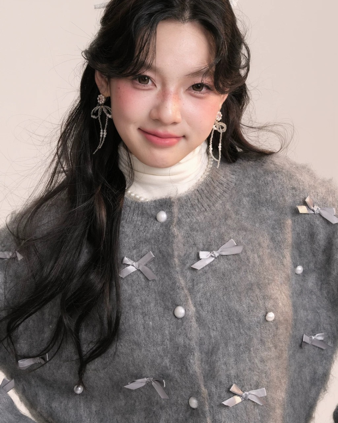 0 ribbon cardigan