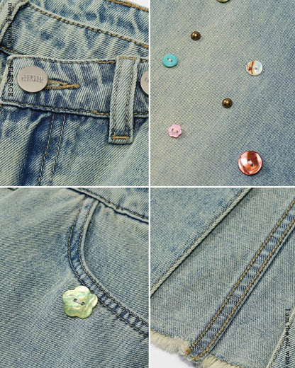 0 denim skirt