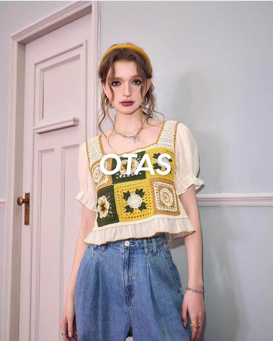 rétro Flower tops