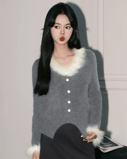 00 fur cardigan