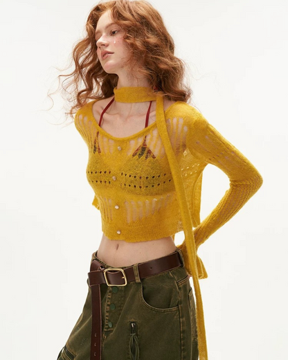 0 sheer cardigan