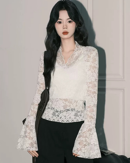 0 lace blouse