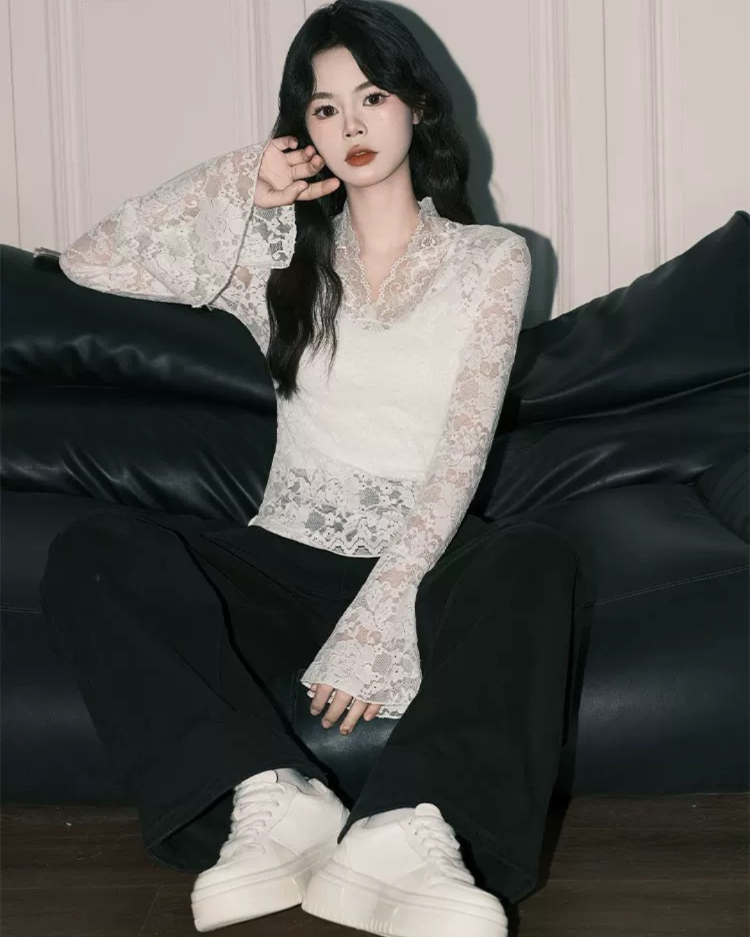 0 lace blouse