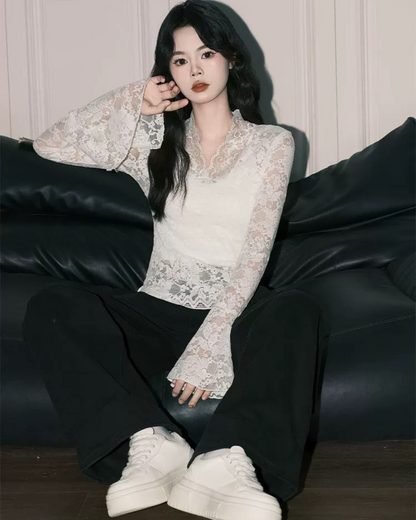 0 lace blouse