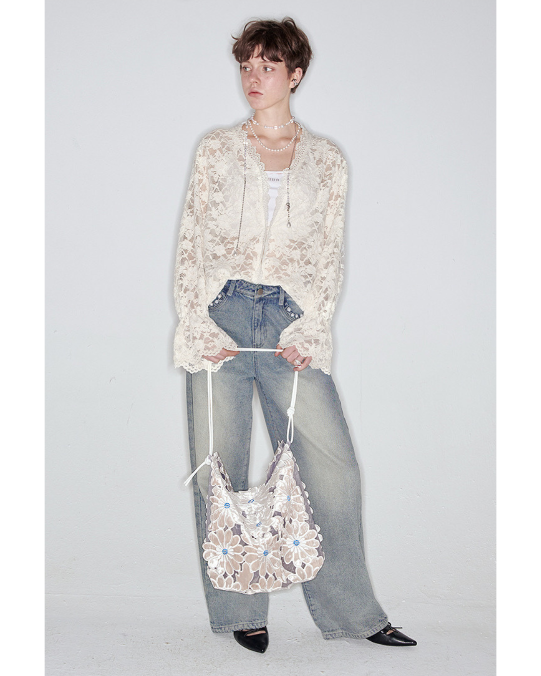 0 chiffon cardigan