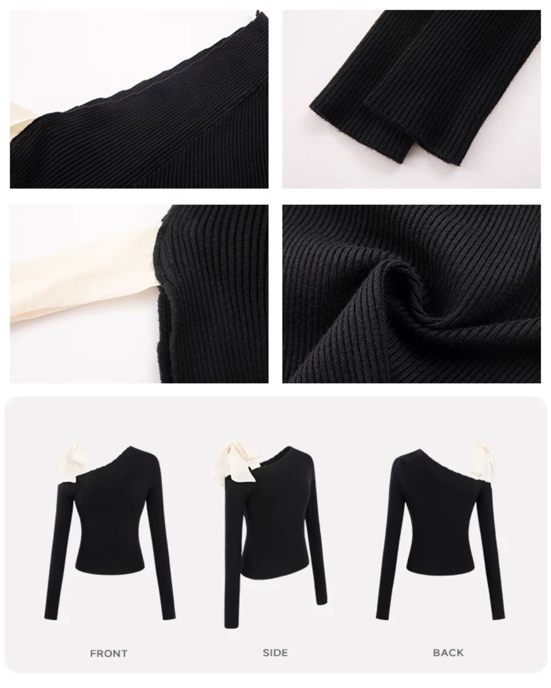 0 ribbon sweater