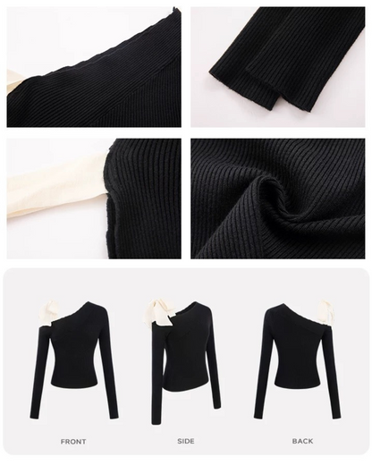 0 ribbon sweater
