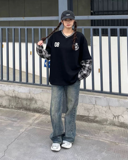 0 check sweater