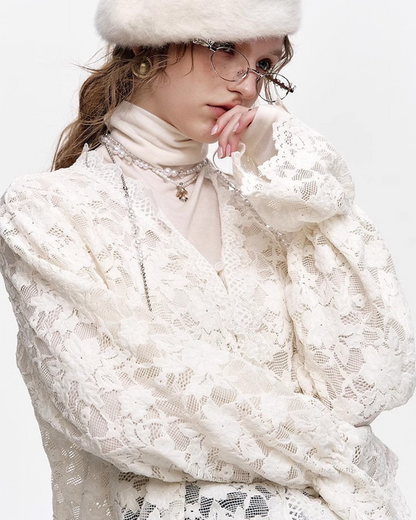 0 lace cardigan