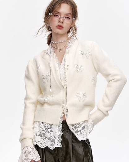 0 lace cardigan