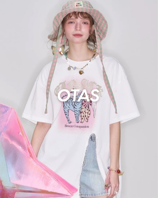 0 Big slit t-shirt