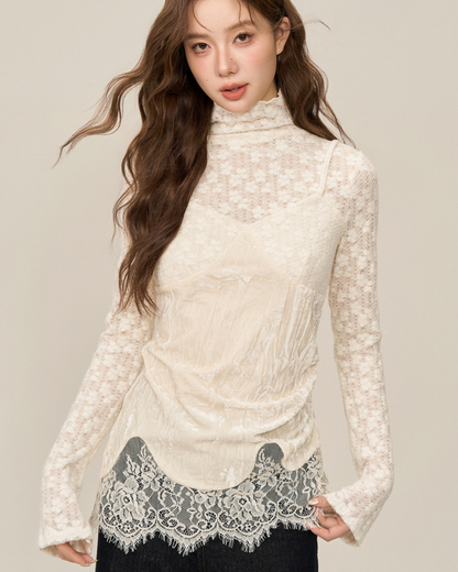 0 sheer blouse