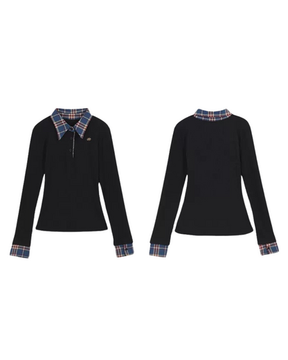 0 check knit