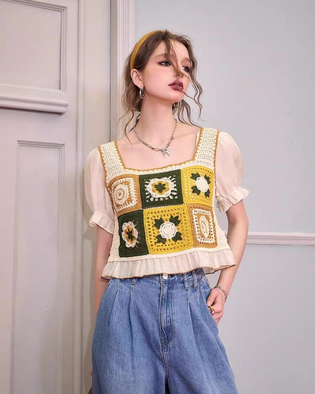 rétro Flower tops