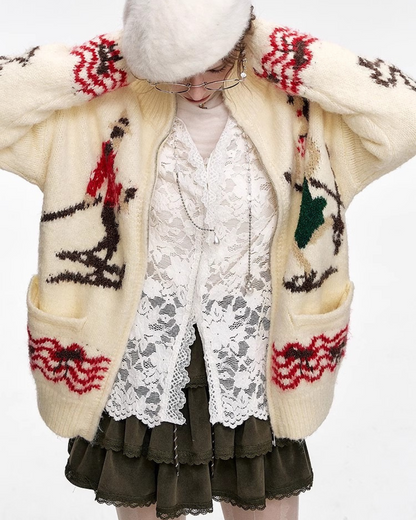 0 lace cardigan