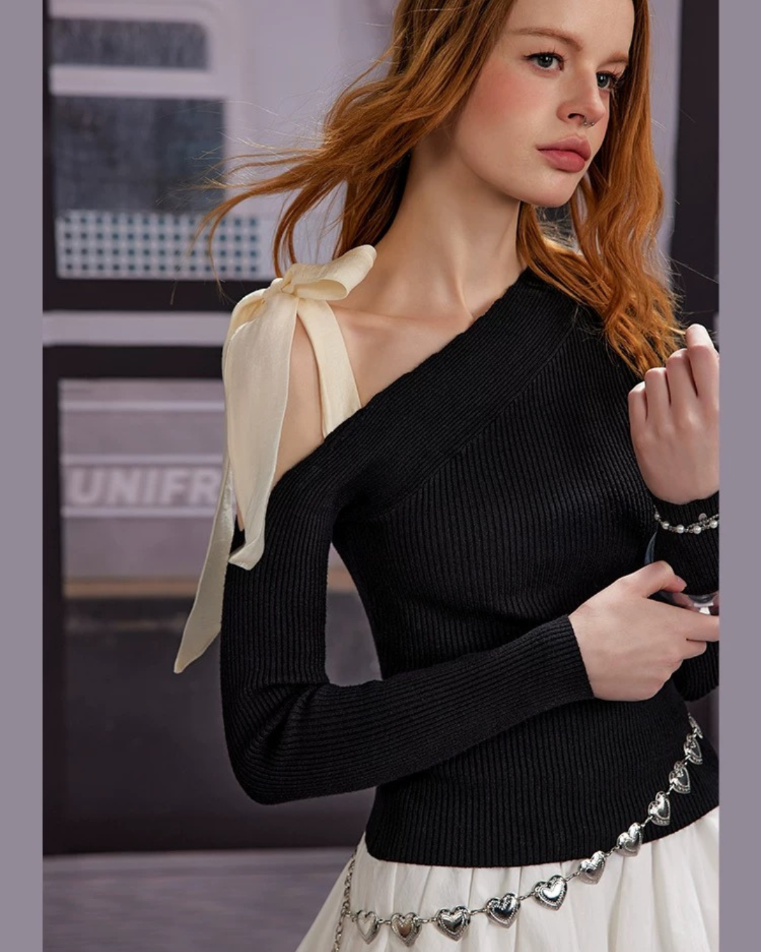 0 ribbon sweater