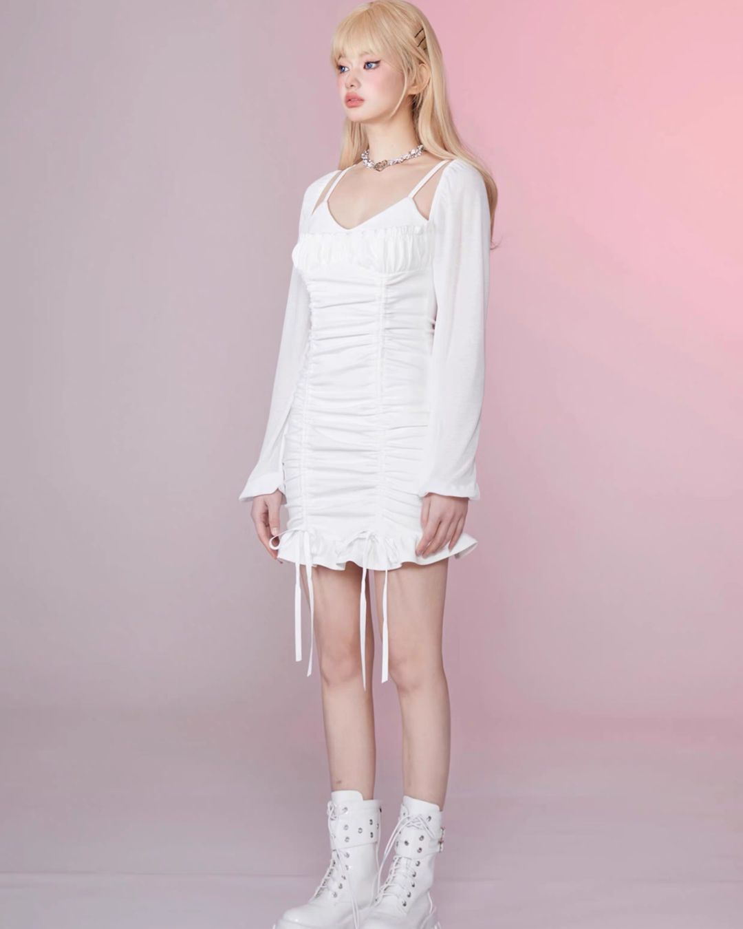 0 pleats one-piece