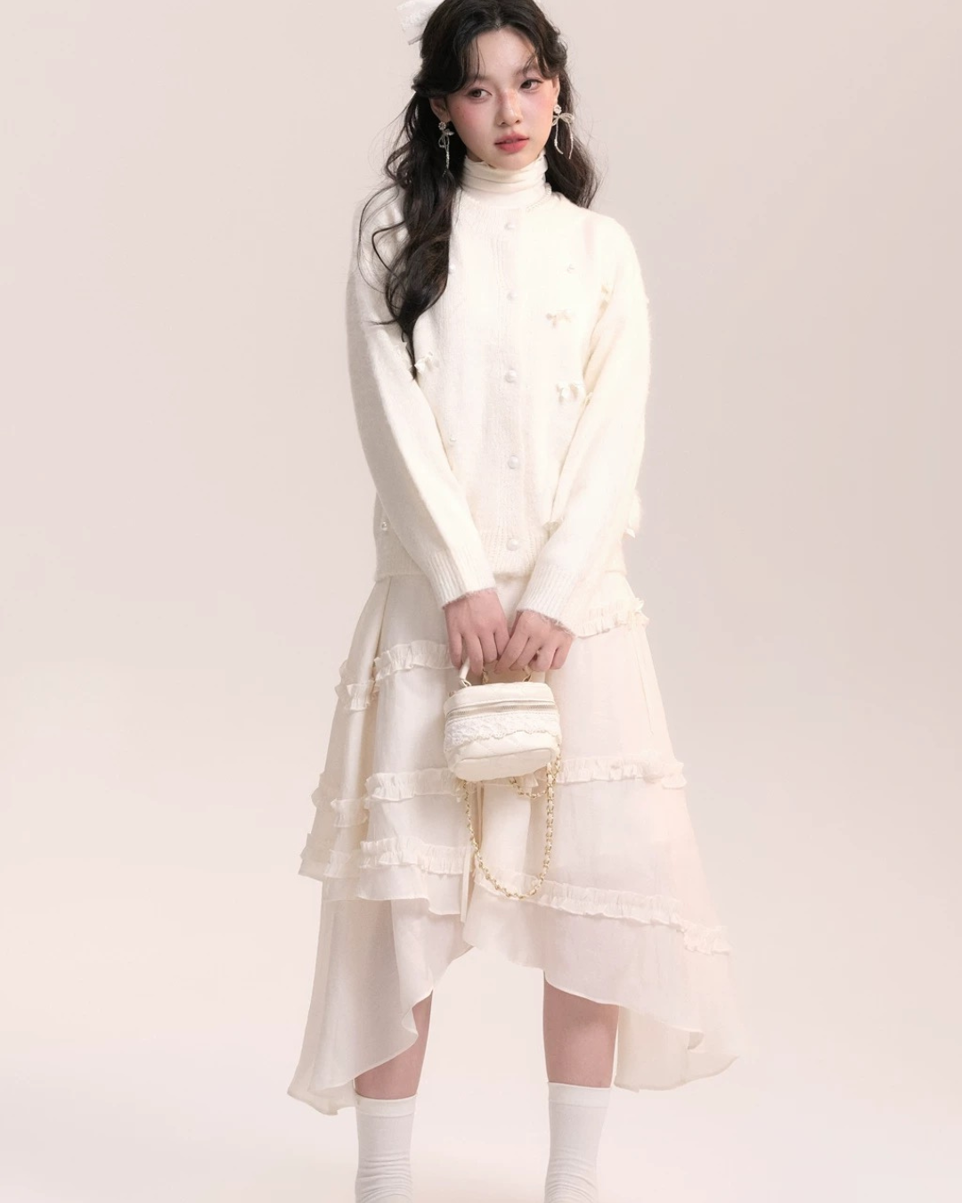 0 ribbon cardigan