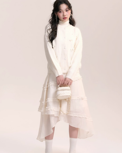 0 ribbon cardigan