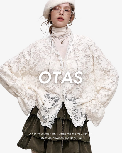 0 lace cardigan