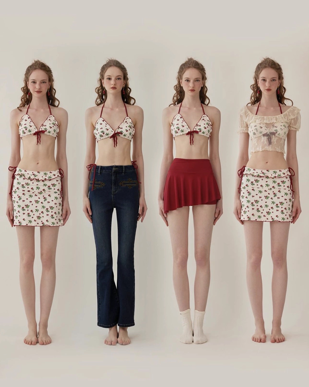 0 flower swim wear
