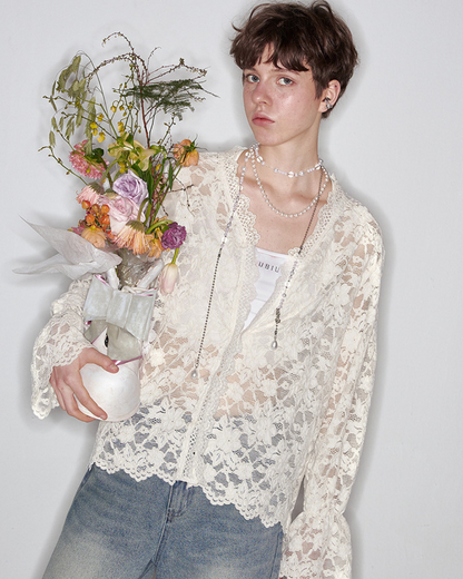 0 chiffon cardigan